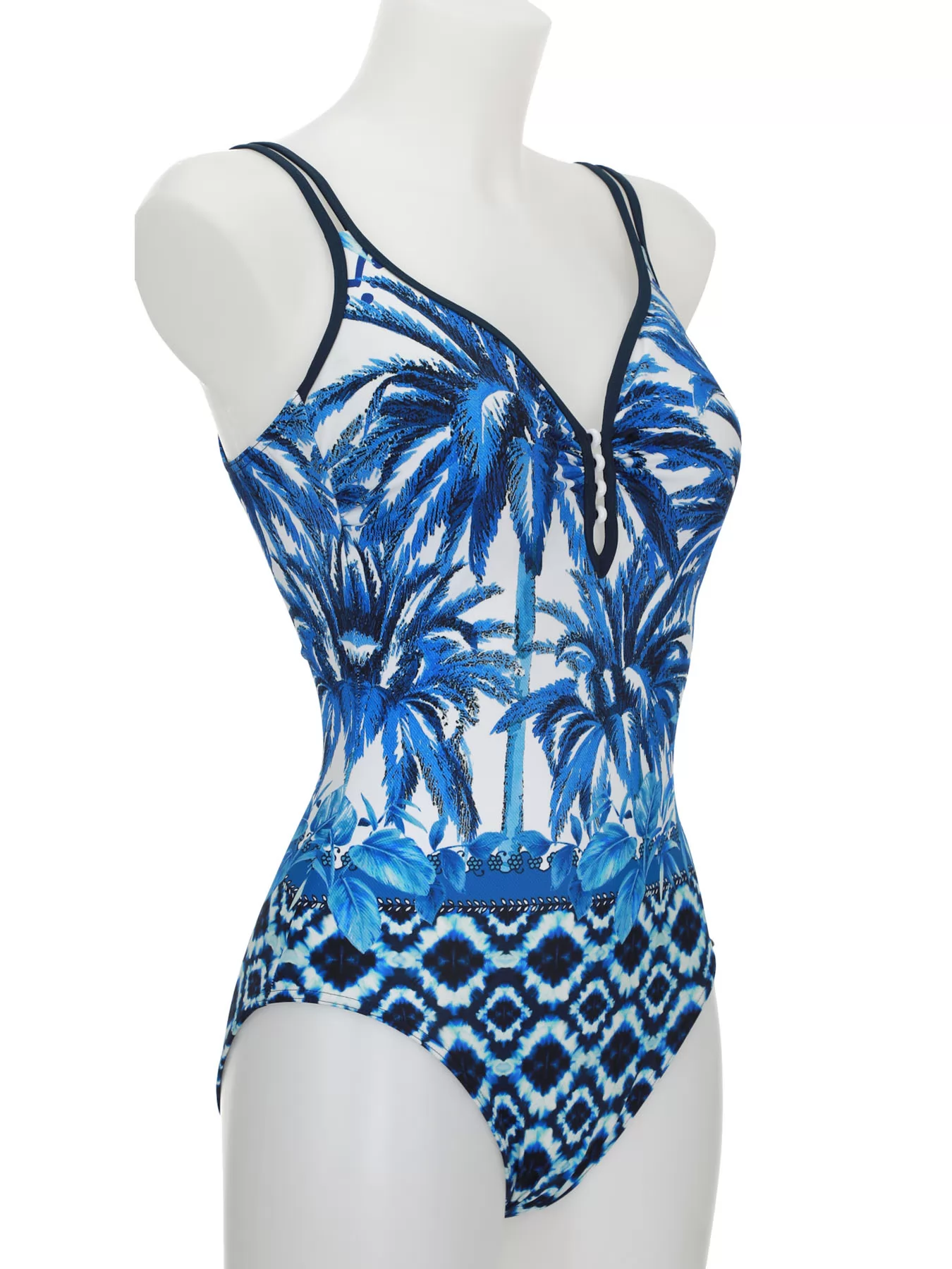 Granatowy, niebieski Kostium kąpielowy Sunflair 72017 - zdjęcie 8