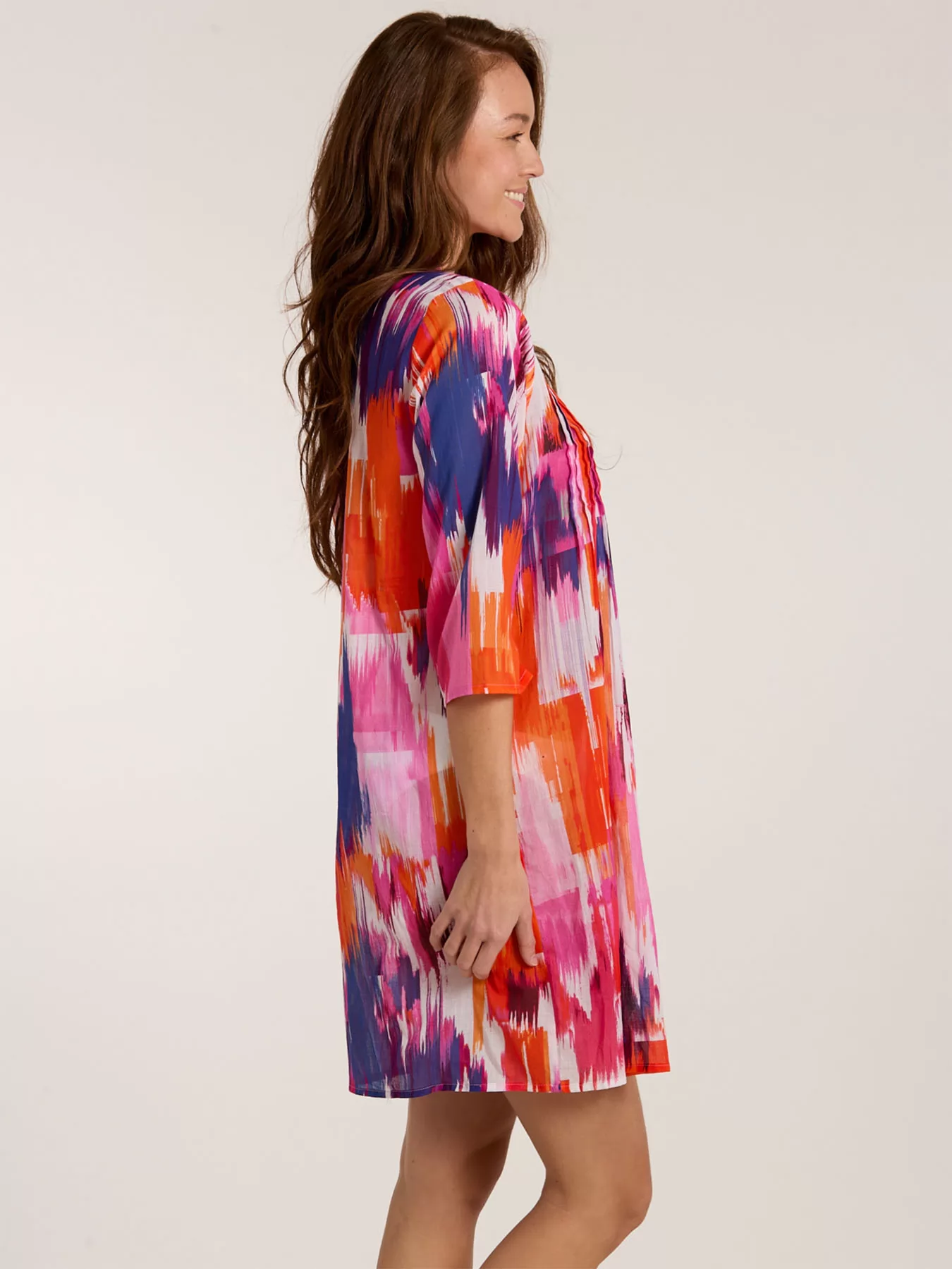 Pomarańczowy, różowy, wielobarwny Koszula plażowa Sunflair 73801 - zdjęcie 3