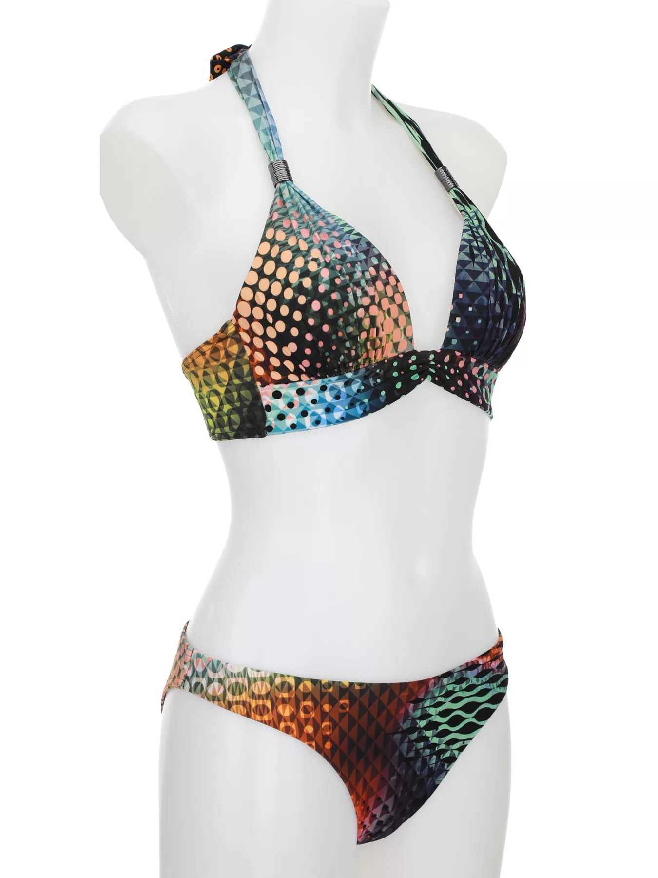 Pomarańczowy, wielobarwny, zielony Kostium kąpielowy Opera 61614 - zdjęcie 3