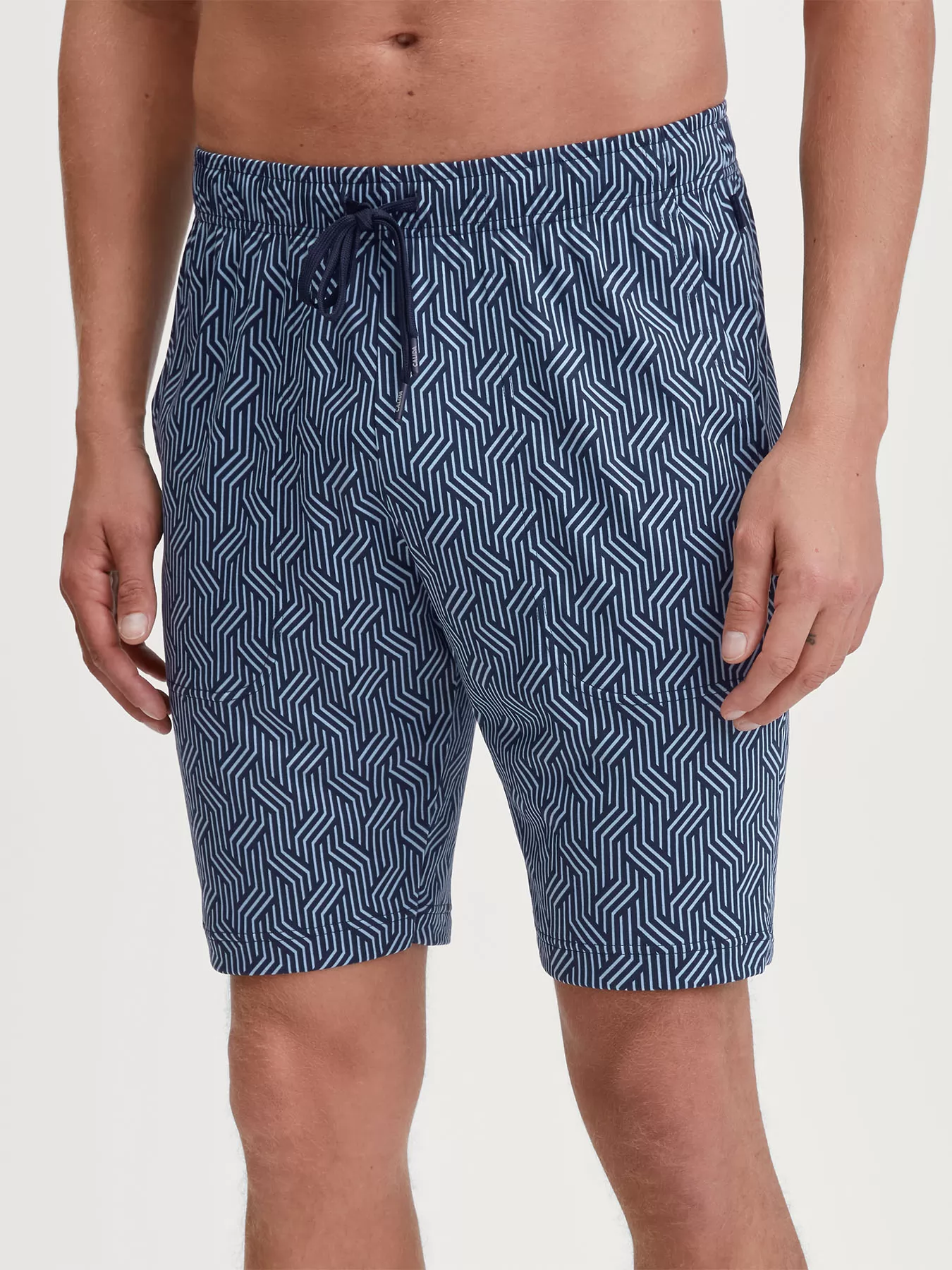 Niebieski Szorty męskie Calida RMX Sleep Free 27484 - zdjęcie 1