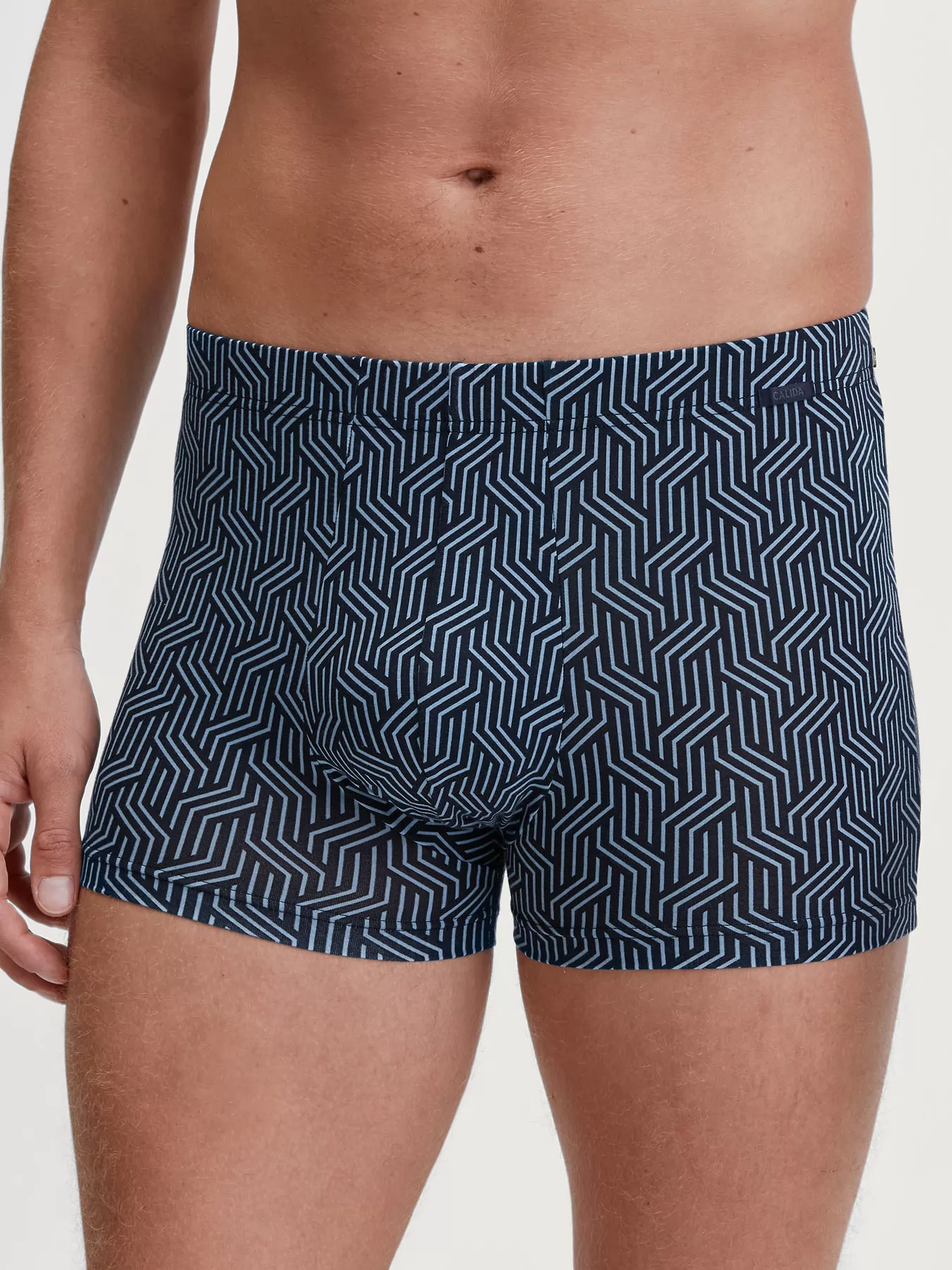 Granatowy, niebieski Bokserki męskie Calida Focus Trend 26487 - zdjęcie 1