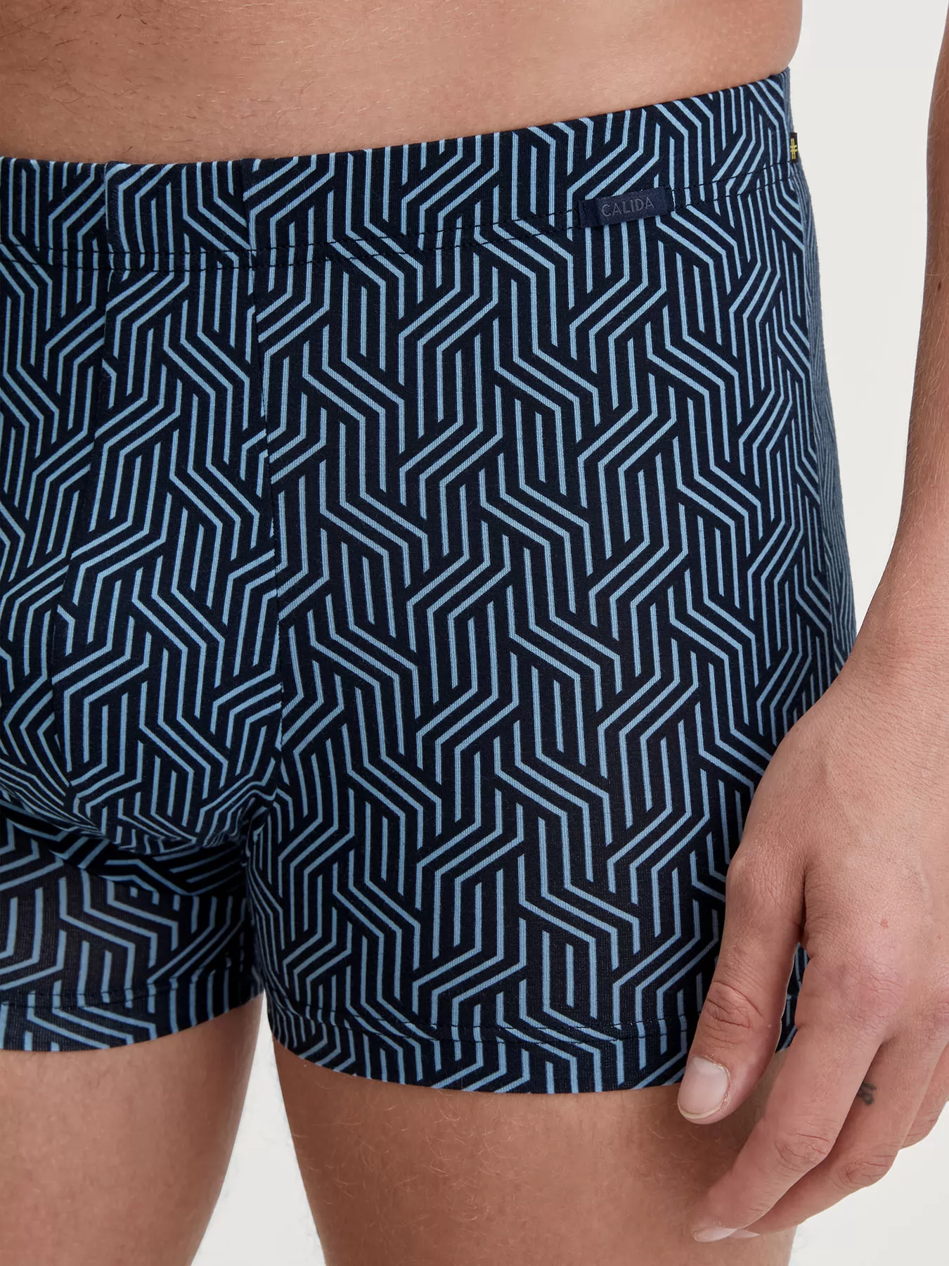 Granatowy, niebieski Bokserki męskie Calida Focus Trend 26487 - zdjęcie 3