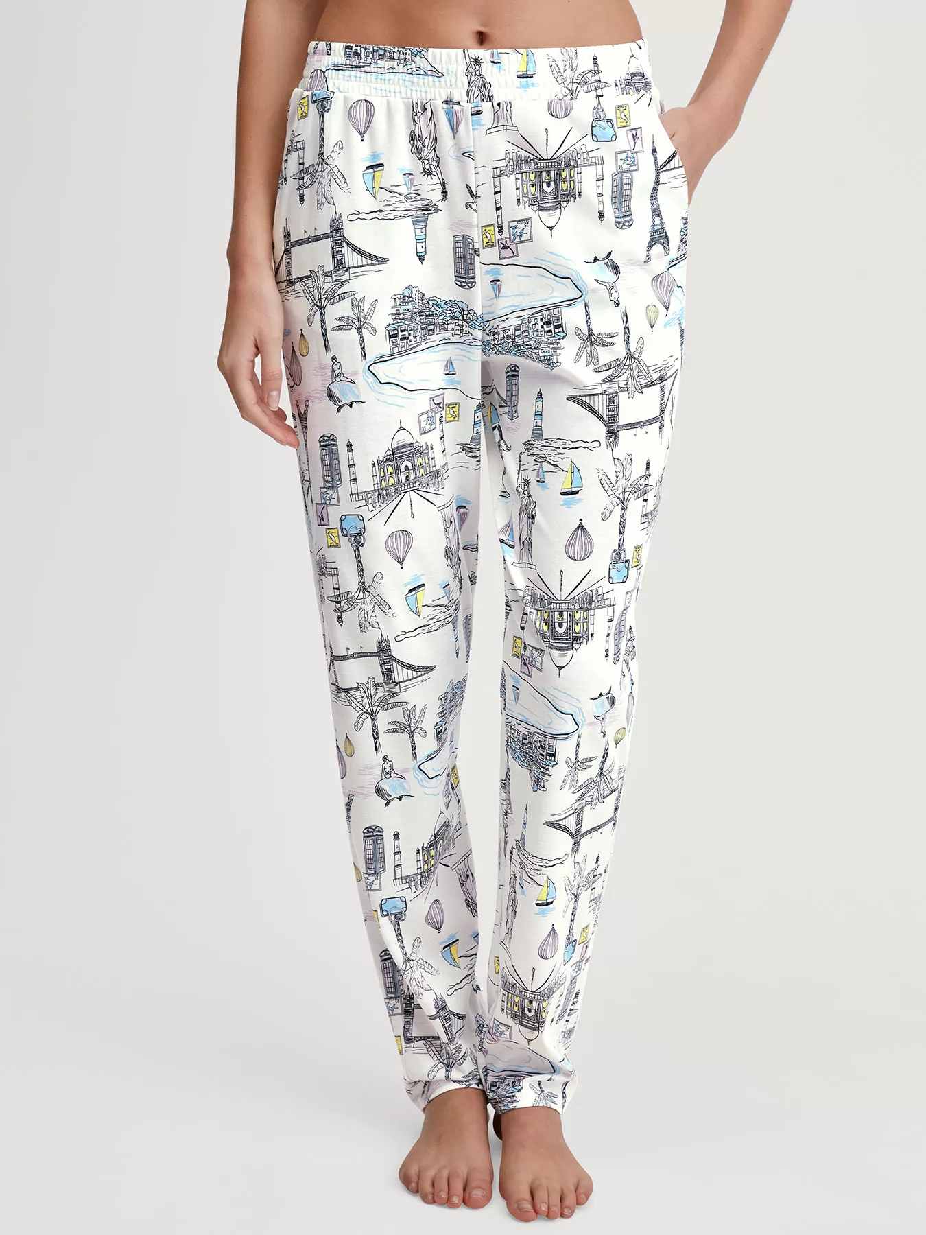  Spodnie od piżamy Calida Favourites Journey 29055 - zdjęcie 1