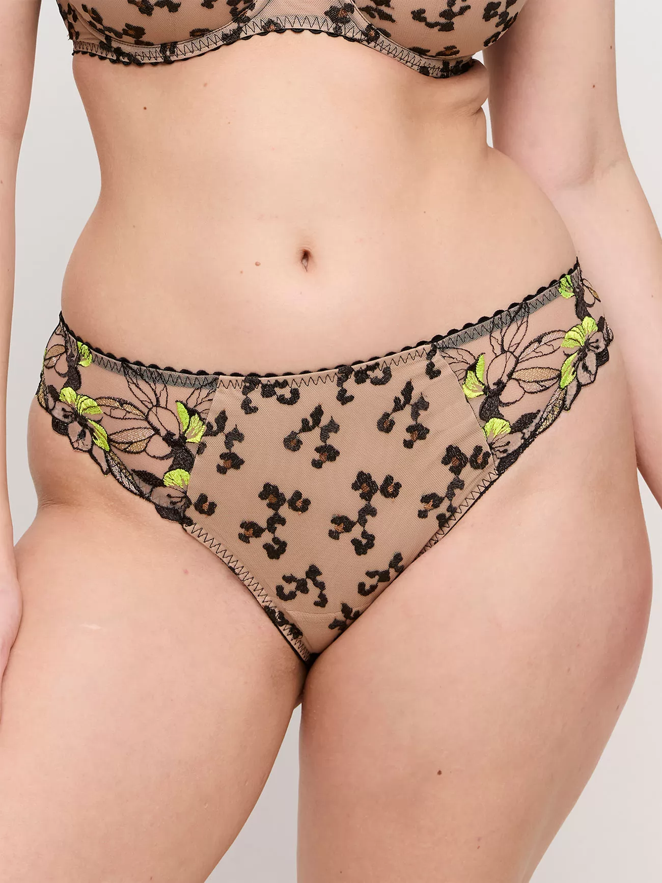 Beżowy, czarny, zielony Figi PrimaDonna Manali 563570 - zdjęcie 1