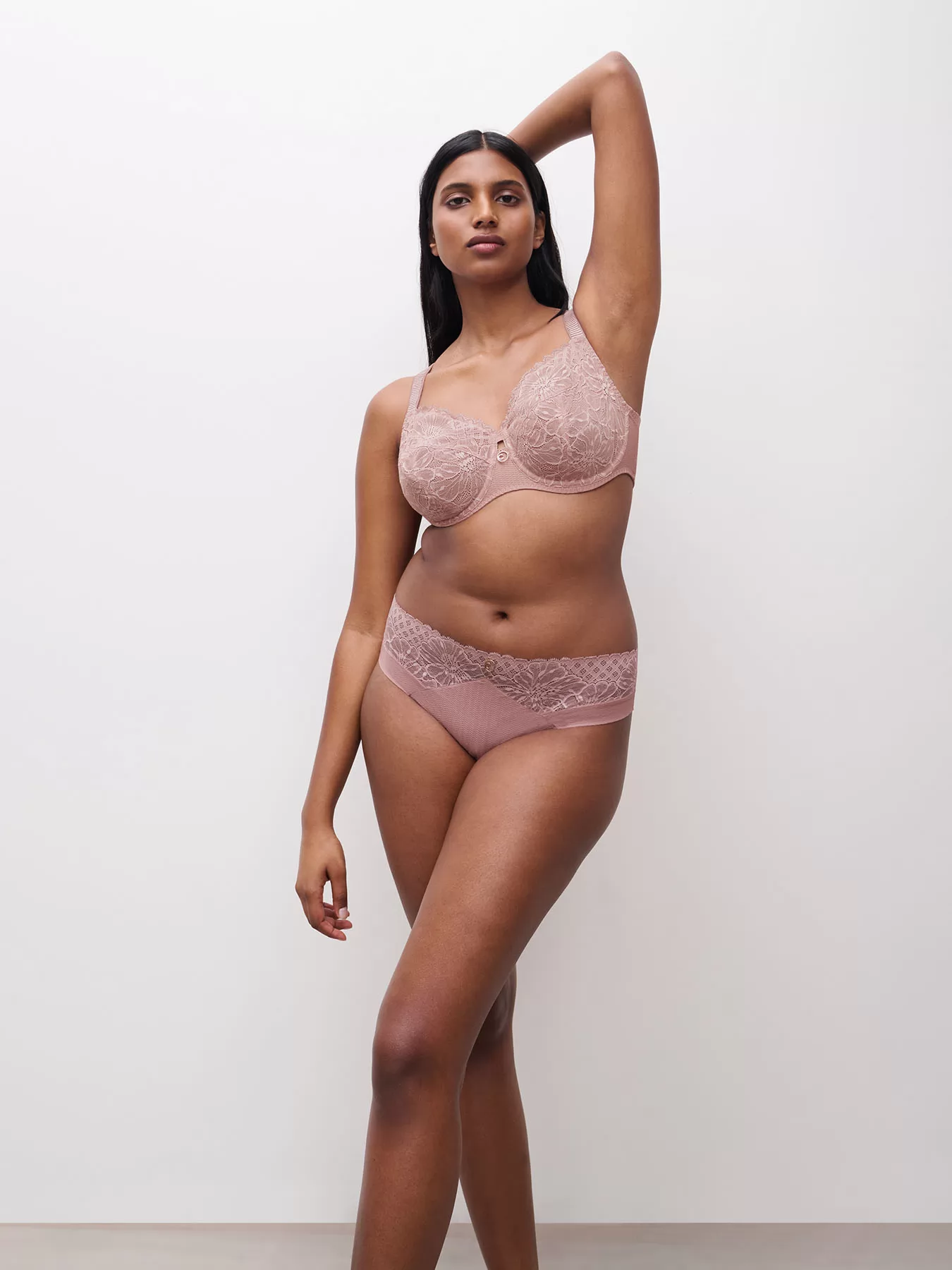 Pudrowy róż, różowy Biustonosz Chantelle Sublime C19WMU - zdjęcie 4