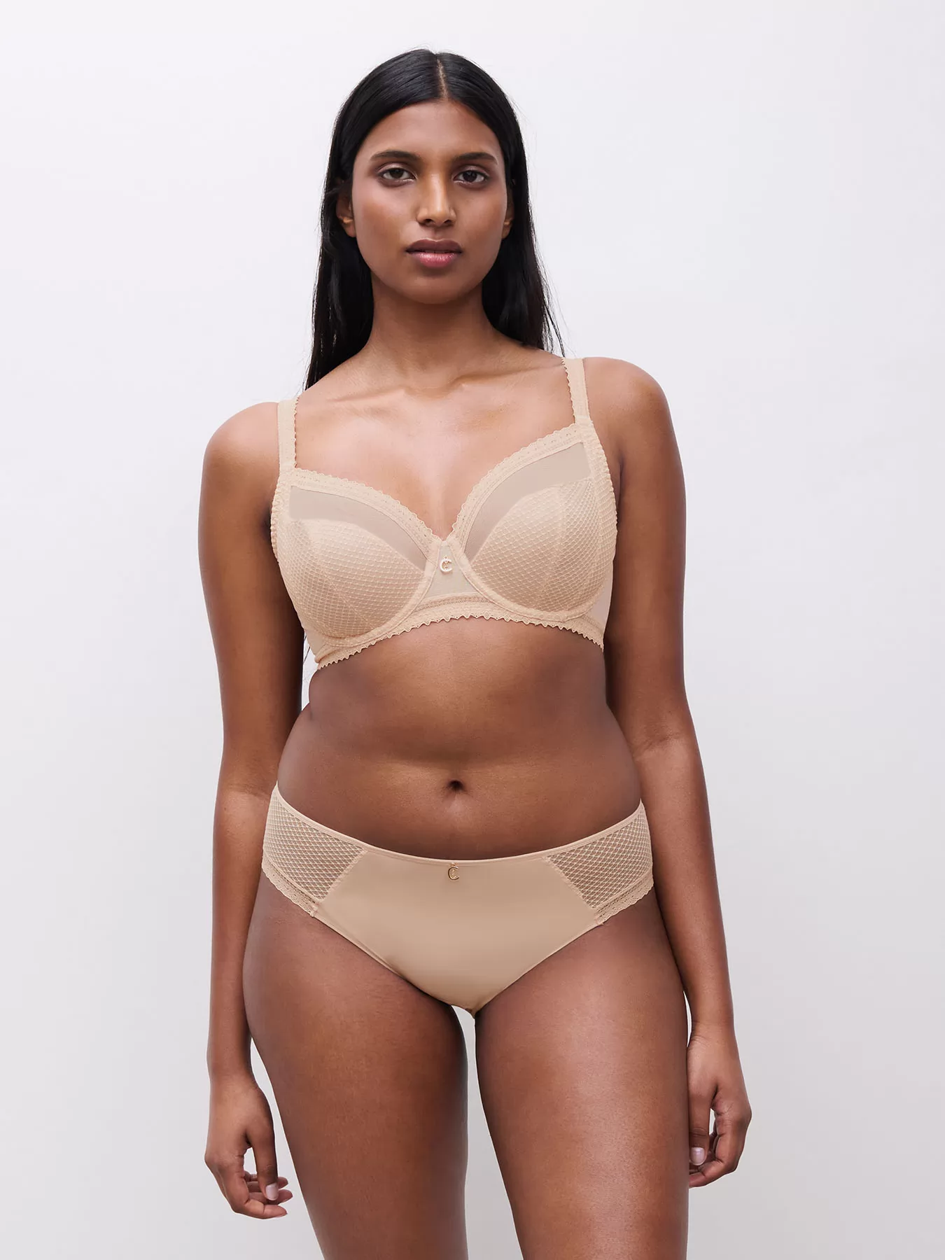 Beżowy Biustonosz Chantelle Romance C19XM0 - zdjęcie 4