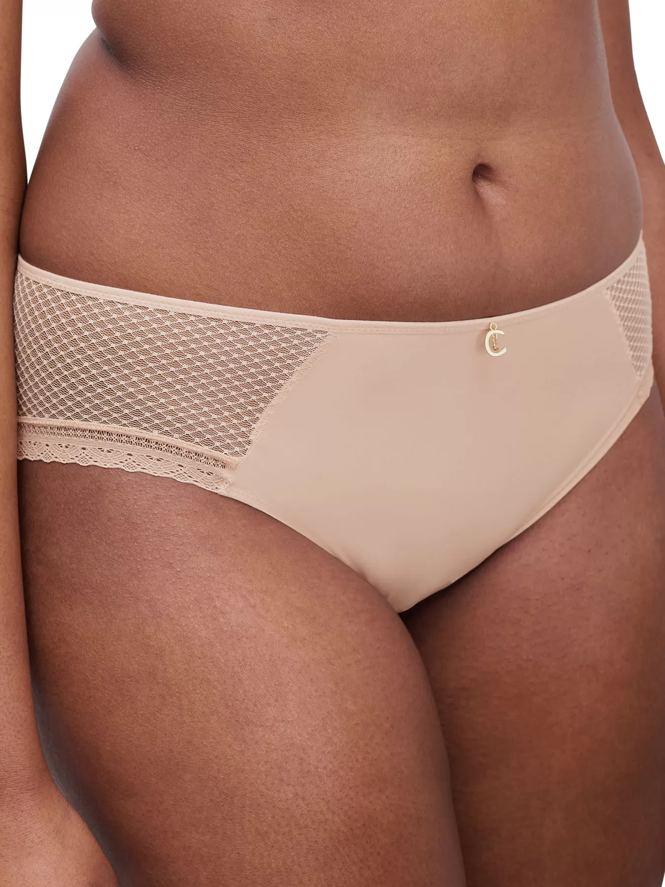 Beżowy Figi Chantelle Romance C19XC5 - zdjęcie 3