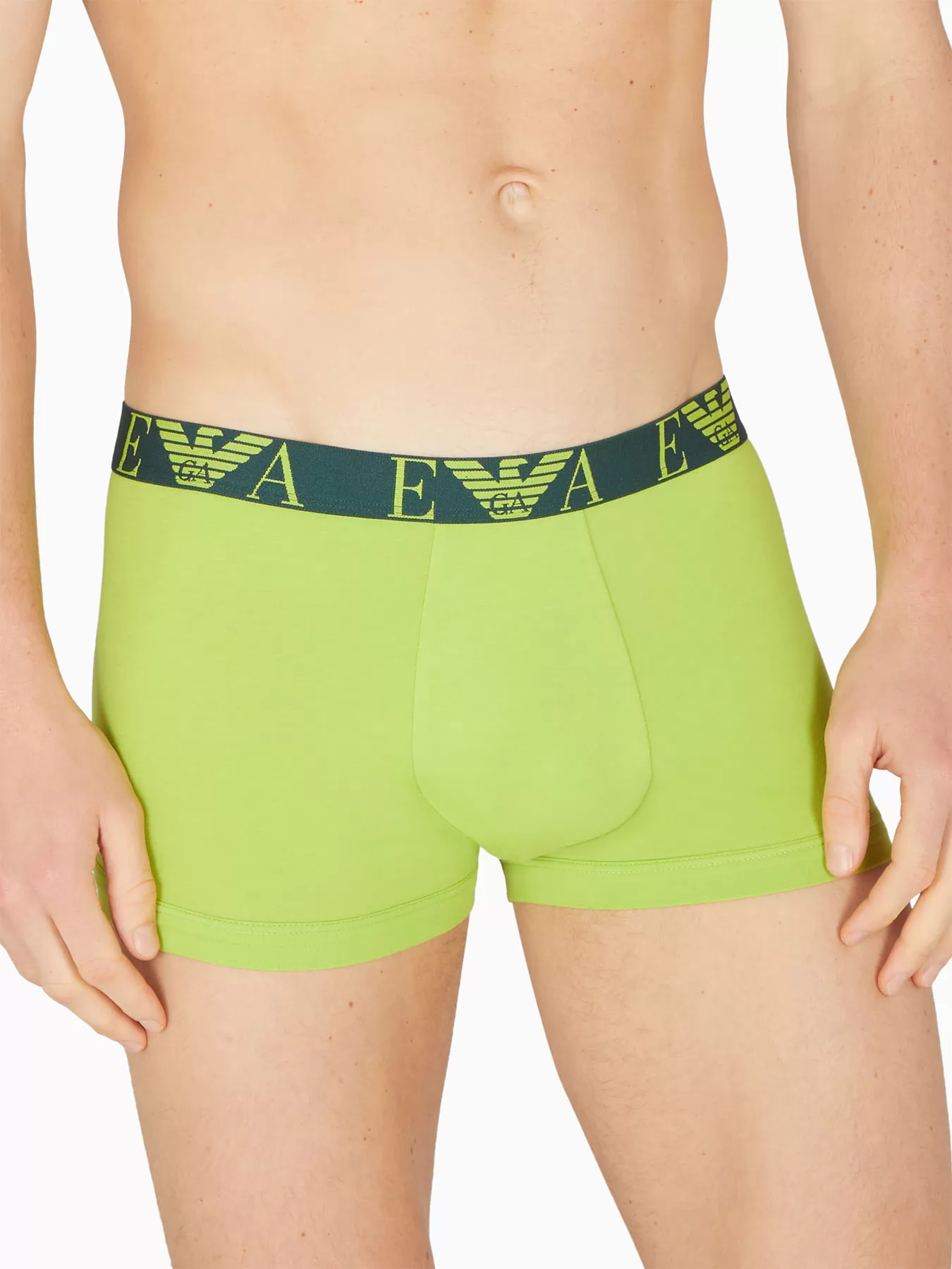 Czarny, zielony Bokserki męskie 3PACK Emporio Armani M000259AF10778 - zdjęcie 4