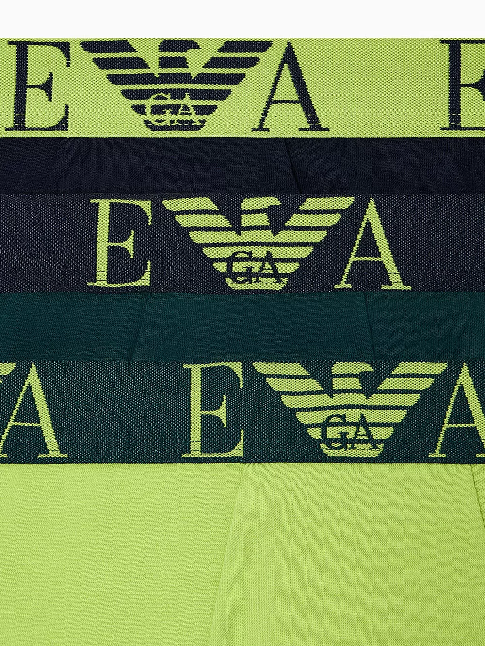 Czarny, zielony Bokserki męskie 3PACK Emporio Armani M000259AF10778 - zdjęcie 6