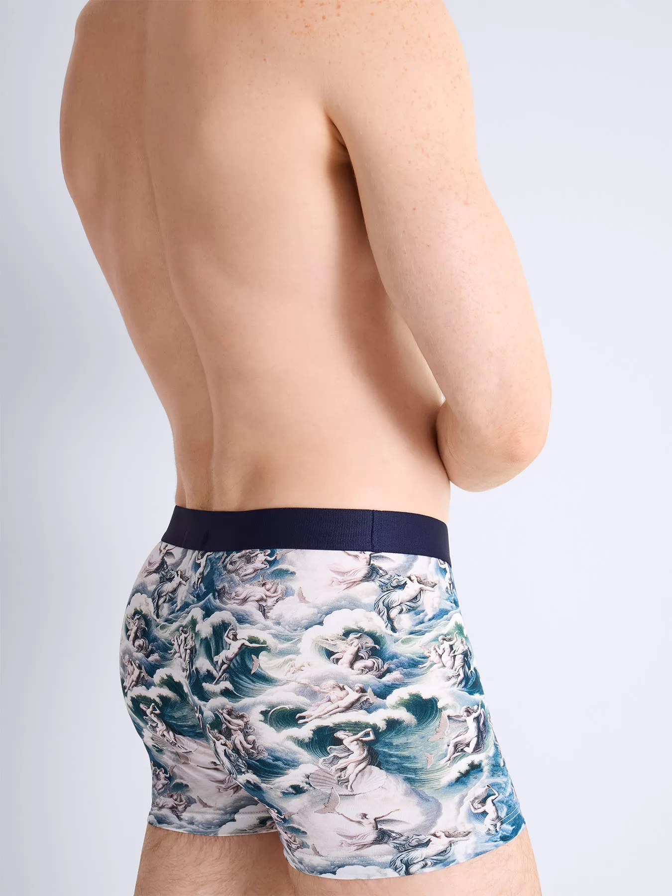 Biały, niebieski, wielobarwny Bokserki męskie Aubade Homme XB78T - zdjęcie 2