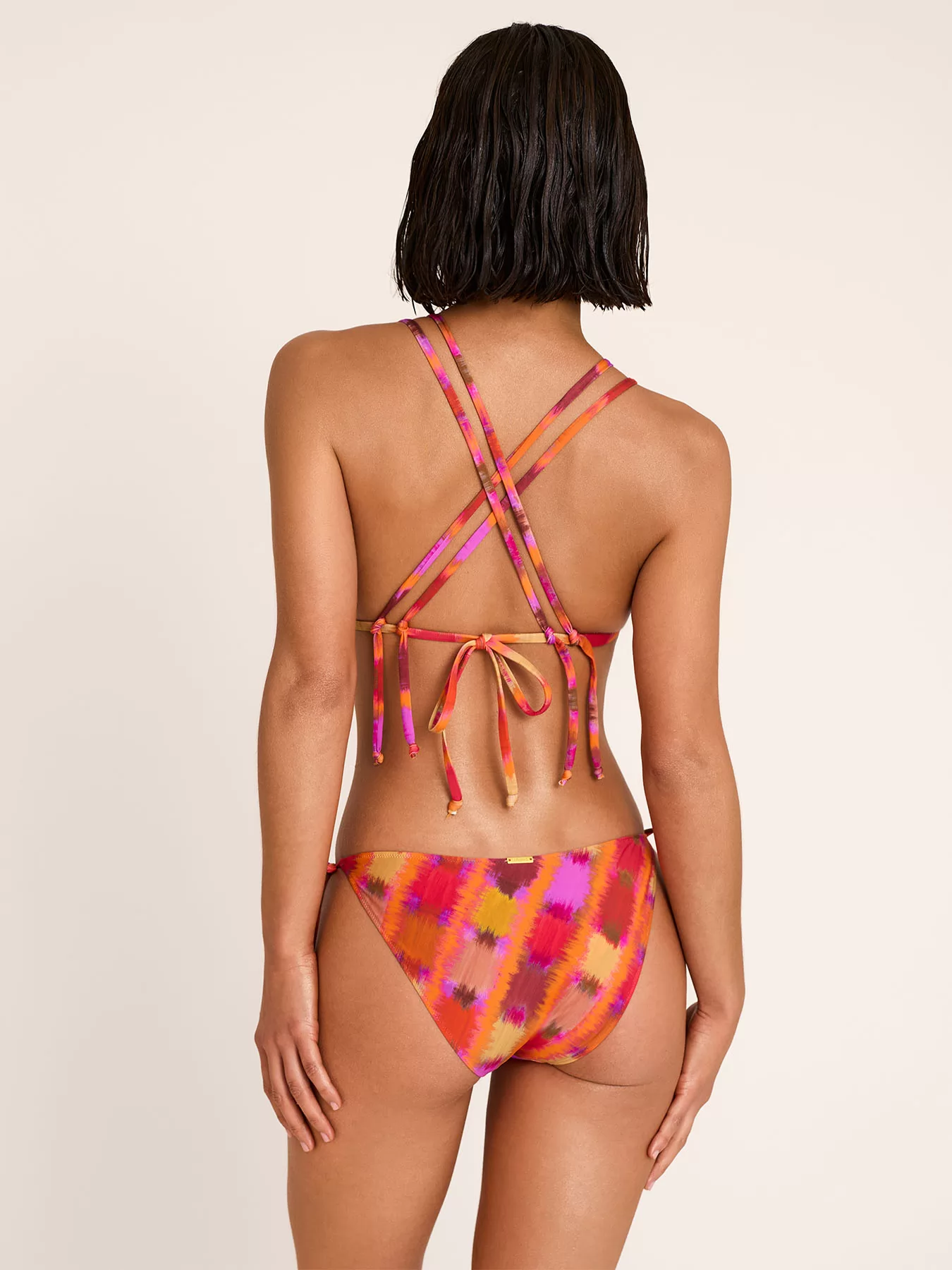 Czerwony, pomarańczowy, wielobarwny Góra od bikini Selmark BO610 - zdjęcie 6