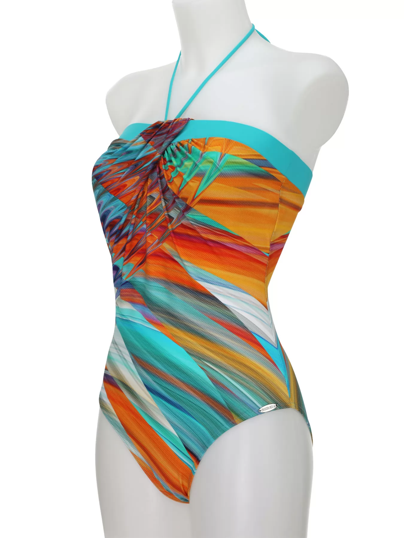 Niebieski, wielobarwny Kostium kąpielowy Sunflair 22078 - zdjęcie 4