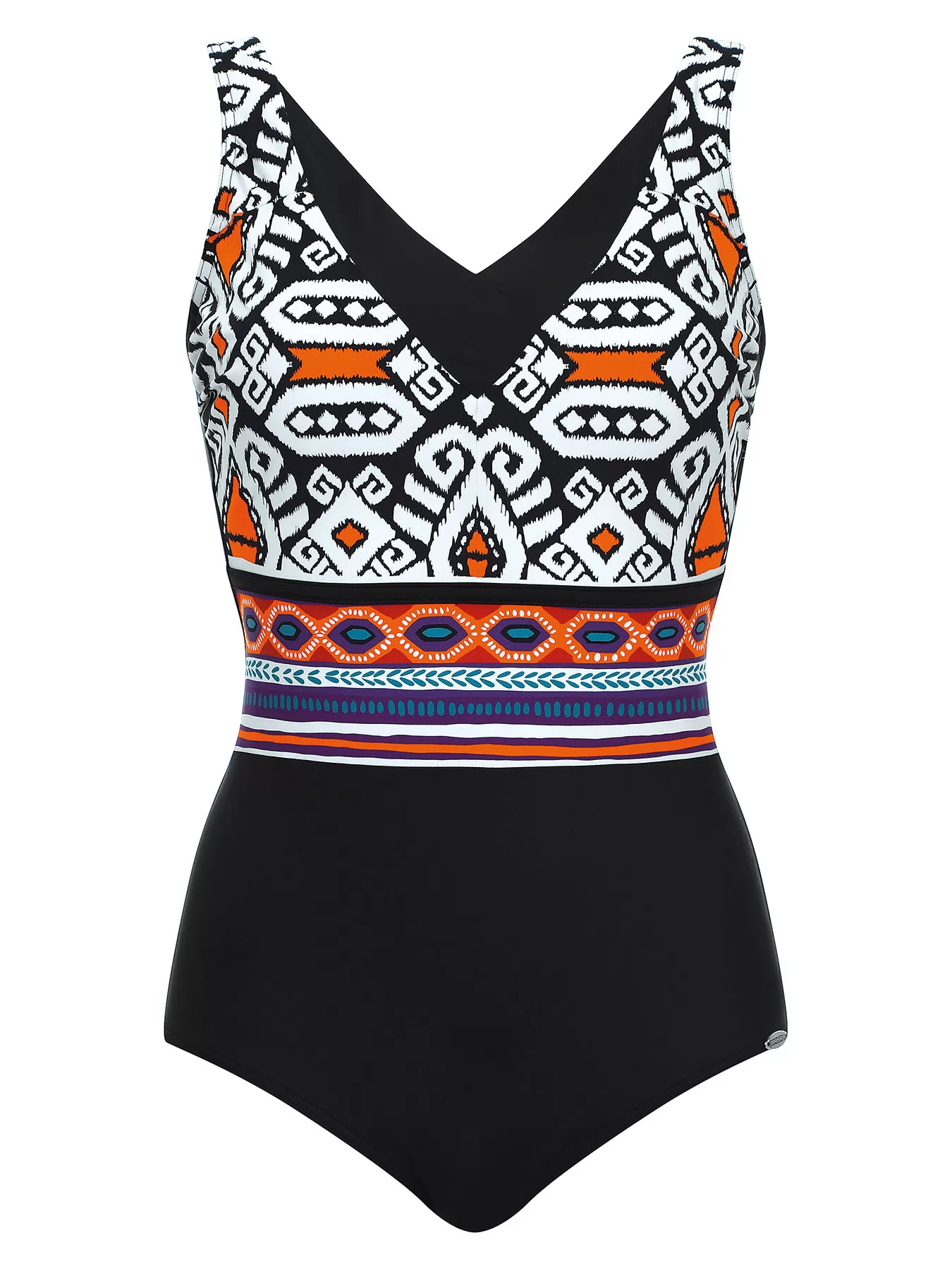 Czarny, wielobarwny Kostium kąpielowy Sunflair 72035 - zdjęcie 1