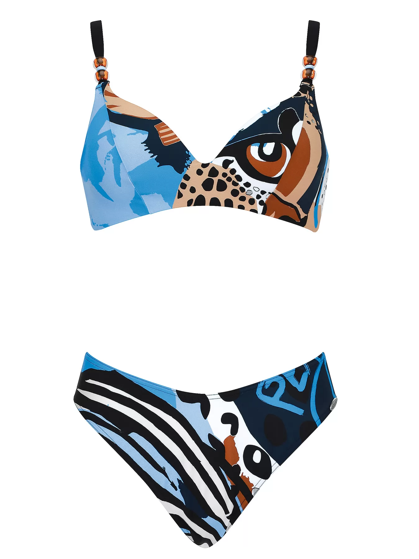 Czarny, niebieski, wielobarwny Kostium kąpielowy Sunflair 21083 - zdjęcie 1