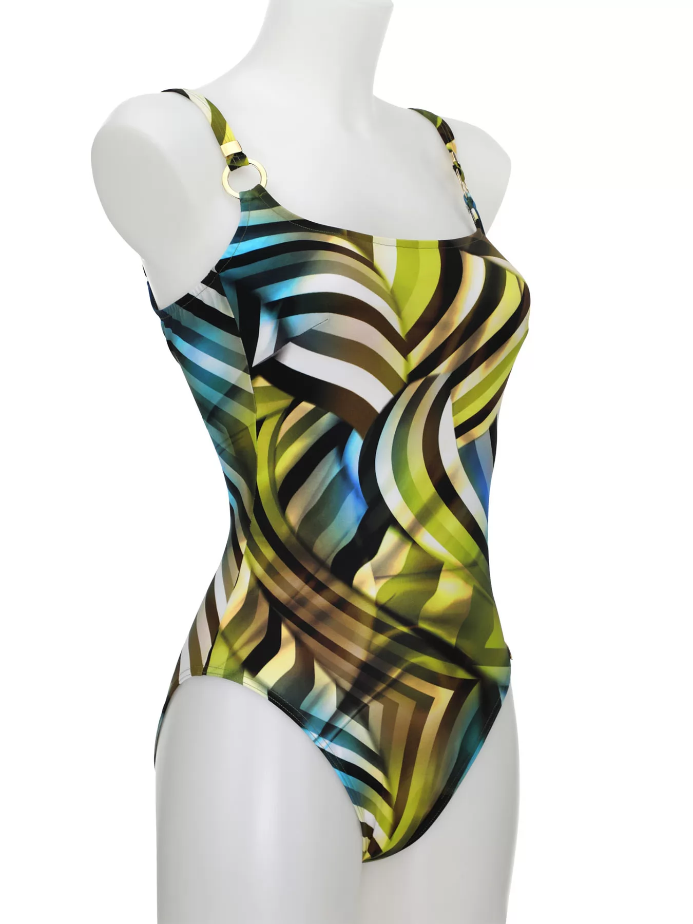 Wielobarwny, zielony Kostium kąpielowy Sunflair 22018 - zdjęcie 4